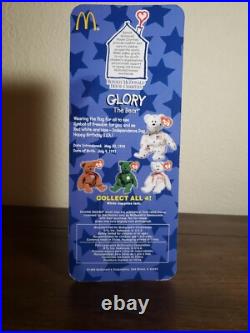 GLORY The Bear-1998 McDonalds Ty Beanie Baby with rare errors 1993, OAKBROOK