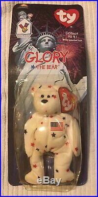 GLORY The Bear-1999 McDonalds Ty Beanie Baby with rare errors 1993, OakBrook