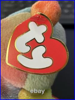 Garcia Ty Beanie Baby Mint Tag 3rd Gen 2nd Tush Tie-dyed Rare Bear