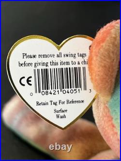 Garcia Ty Beanie Baby Mint Tag 3rd Gen 2nd Tush Tie-dyed Rare Bear