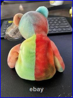 Garcia Ty Beanie Baby Mint Tag 3rd Gen 2nd Tush Tie-dyed Rare Bear