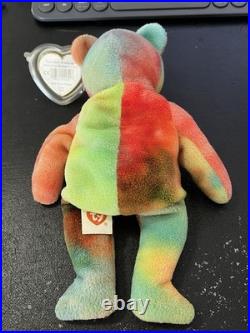 Garcia Ty Beanie Baby Mint Tag 3rd Gen 2nd Tush Tie-dyed Rare Bear
