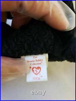 GiGi TY BEANIE BABY WITH MULTIPLE TAG ERRORS RETIRED 300 with UBER RARE EXTRA TAG
