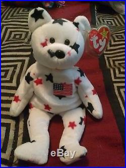 Glory TY Beanie Babies Rare with tag errors and P. E. Pellets