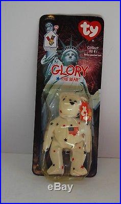 Glory The Bear-1997 McDonald's Ty Beanie Baby With Rare Errors 1993 OakBrook