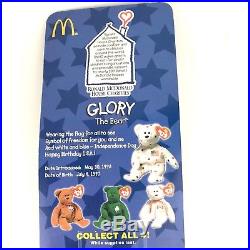 Glory The Bear 1997 McDonald's Ty Beanie Baby With Rare Errors 1993 OakBrook