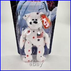 Glory The Bear 1999 McDonalds TY Rare Errors Beanie Baby 1993 Tag 4th Of July