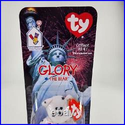 Glory The Bear 1999 McDonalds TY Rare Errors Beanie Baby 1993 Tag 4th Of July