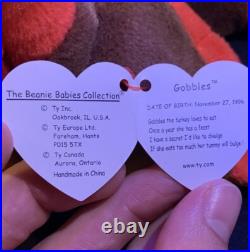 Gobbles Beanie Baby Ty Rare Mint 6 Errors Extremely Rare See Desc. Invest