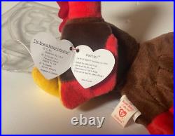Gobbles Ty Beanie Baby 1997 Mint Condition Rare Retired 10% Proceeds To Charity Gobbles Ty Beanie Baby 1997 Mint Condition Rare Retired 10% Proceeds To Charity
