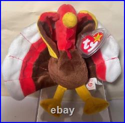 Gobbles Ty Beanie Baby 1997 Mint Condition Rare Retired 10% Proceeds To Charity Gobbles Ty Beanie Baby 1997 Mint Condition Rare Retired 10% Proceeds To Charity