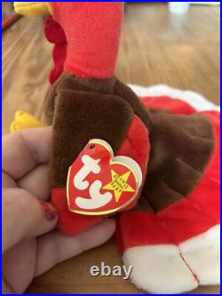 Gobbles Ty Beanie Baby Tag Errors 1996 Turkey Original Retired Mint Rare