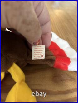 Gobbles Ty Beanie Baby Tag Errors 1996 Turkey Original Retired Mint Rare