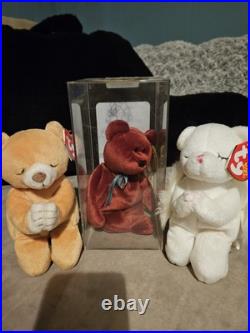 Graded New Face Cranberry Teddy 3rd 1st Gen, Rare Error Hope & Blessed Graded New Face Cranberry Teddy 3rd 1st Gen, Rare Error Hope & Blessed