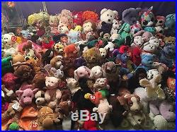 HUGE LOT Of 229 TY BEANIE BABIES BABYS RETIRED All AnimalsRARE