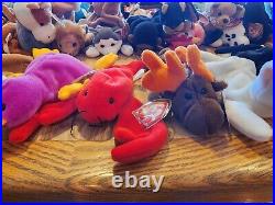 HUGE LOT Of Beanie Babies (85+) ALL TAGS attached very RARE DISCONTINUED 1993-99