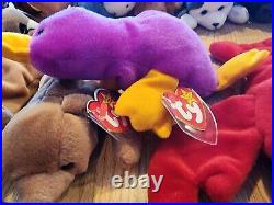 HUGE LOT Of Beanie Babies (85+) ALL TAGS attached very RARE DISCONTINUED 1993-99