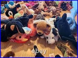 HUGE LOT Of Beanie Babies (85+) ALL TAGS attached very RARE DISCONTINUED 1993-99