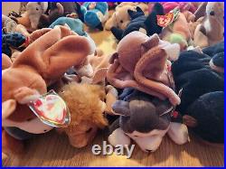 HUGE LOT Of Beanie Babies (85+) ALL TAGS attached very RARE DISCONTINUED 1993-99