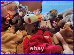 HUGE LOT Of Beanie Babies (85+) ALL TAGS attached very RARE DISCONTINUED 1993-99