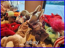 HUGE LOT Of Beanie Babies (85+) ALL TAGS attached very RARE DISCONTINUED 1993-99