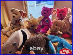 HUGE LOT Of Beanie Babies (85+) ALL TAGS attached very RARE DISCONTINUED 1993-99