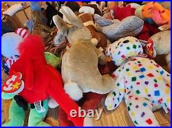 HUGE LOT Of Beanie Babies (85+) ALL TAGS attached very RARE DISCONTINUED 1993-99