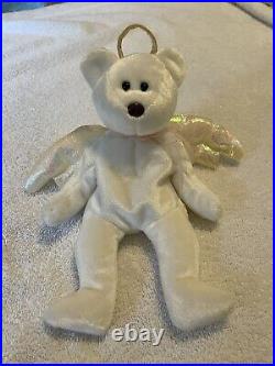 Halo Beanie Baby 1998 rare brown nose and Tag Errors retired