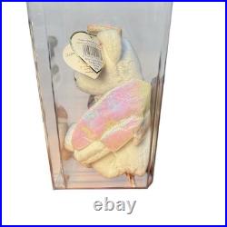 Halo the Bear TY Beanie Baby RETIRED RARE 1998 withTag Errors Brown nose