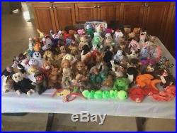 Huge Lot 100 Ty Beanie Babies Original Mixed Lot. New, All With Tags! Some Rare
