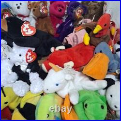 Huge Lot Of 70 TY Beanie BabiesRare/Retired COLLECTIBLE 1993-200