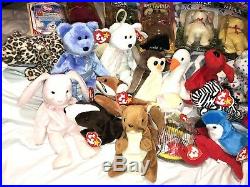 Huge Lot Of Rare Beanie Babies with errors