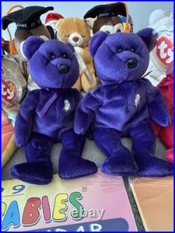 Huge Lot of 36 Vintage Beanie Babies all with TY Tags with Rare 1st Edition Items