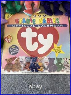 Huge Lot of 36 Vintage Beanie Babies all with TY Tags with Rare 1st Edition Items