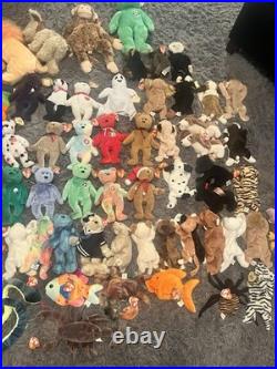 Huge Ty Beanie Lot 90s Vintage RARE Retired Bears, Animals, & More