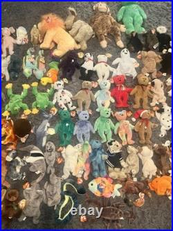 Huge Ty Beanie Lot 90s Vintage RARE Retired Bears, Animals, & More