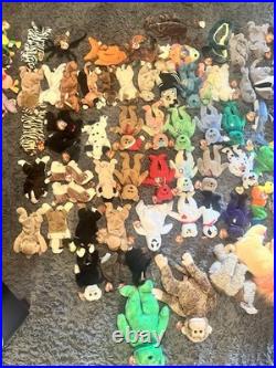 Huge Ty Beanie Lot 90s Vintage RARE Retired Bears, Animals, & More