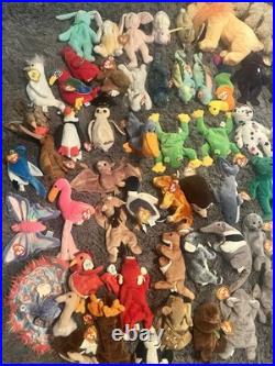 Huge Ty Beanie Lot 90s Vintage RARE Retired Bears, Animals, & More