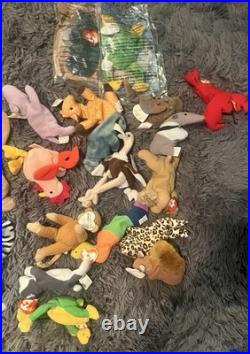Huge Ty Beanie Lot 90s Vintage RARE Retired Bears, Animals, & More