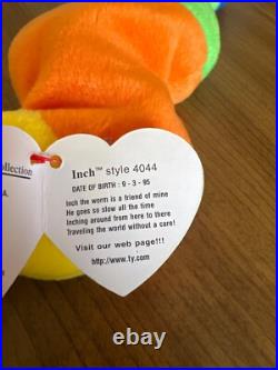INCH Worm TY original Beanie Baby RETIRED Tag errors misprints 1995 RARE