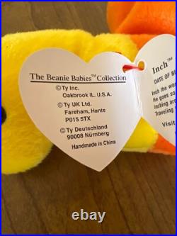 INCH Worm TY original Beanie Baby RETIRED Tag errors misprints 1995 RARE