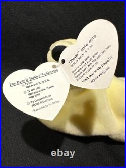 INCREDIBLY RARE & UNIQUE Original 1993 Ty Chops Beanie Baby. (Mint Condition!)