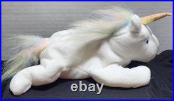 (IRIDESCENT MANE) MYSTIC Beanie Baby Unicorn Retired Rare Ty 93-94 Tag Errors