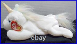 (IRIDESCENT MANE) MYSTIC Beanie Baby Unicorn Retired Rare Ty 93-94 Tag Errors