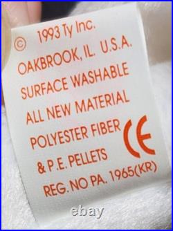 (IRIDESCENT MANE) MYSTIC Beanie Baby Unicorn Retired Rare Ty 93-94 Tag Errors