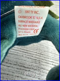 Iggy 1997 Vintage Beanie Babies Combo TY Rare Tags Retired No Tongue PVC Pellets