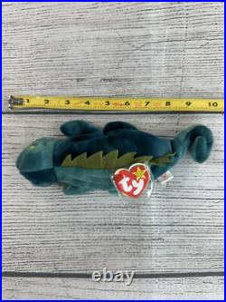 Iggy 1997 Vintage Beanie Babies Combo TY Rare Tags Retired No Tongue PVC Pellets