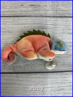 Iggy 1997 Vintage Beanie Babies Combo TY Rare Tags Retired No Tongue PVC Pellets