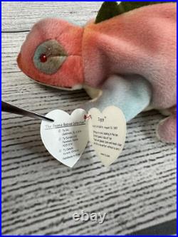 Iggy 1997 Vintage Beanie Babies Combo TY Rare Tags Retired No Tongue PVC Pellets