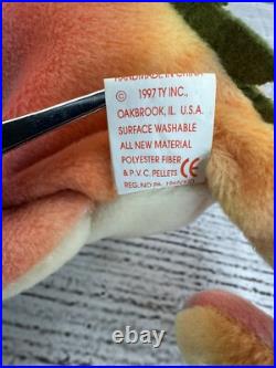 Iggy 1997 Vintage Beanie Babies Combo TY Rare Tags Retired No Tongue PVC Pellets